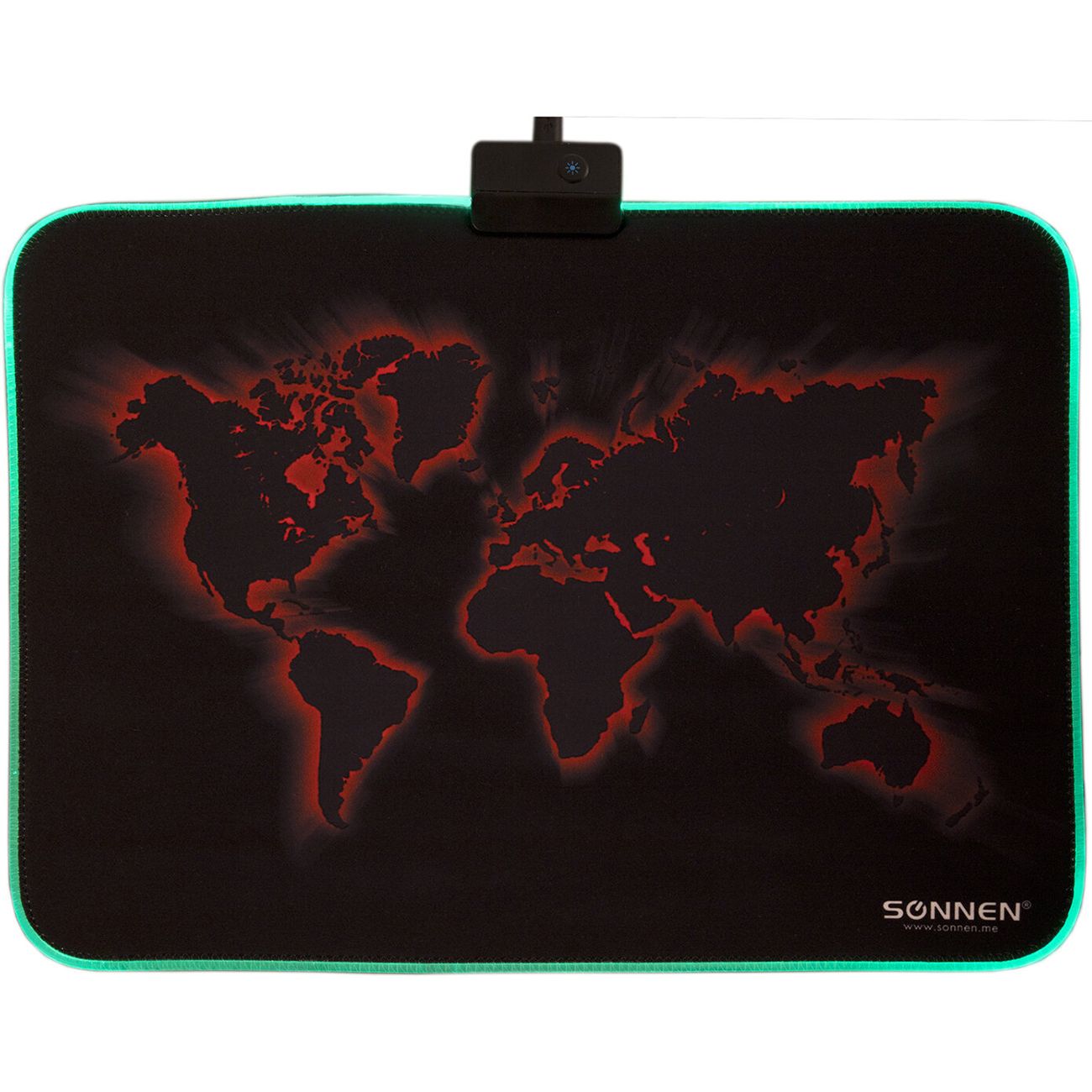 Игровой коврик Sonnen ЧЕРНЫЙ 350х270х4мм