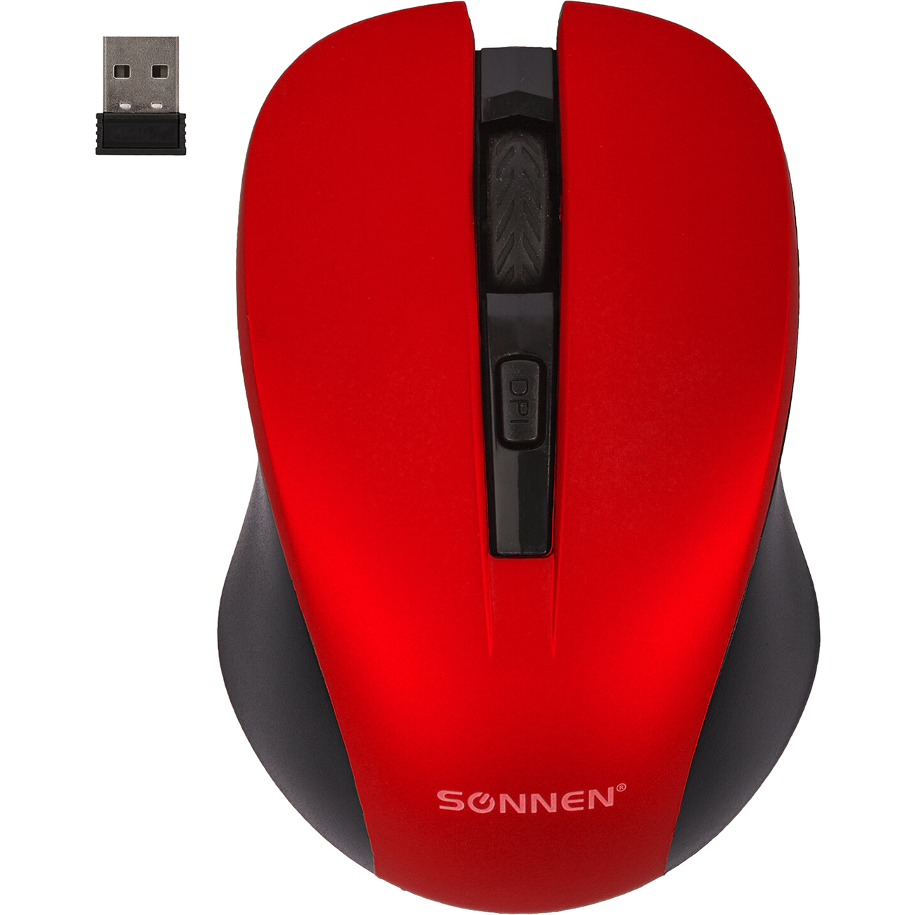 Мышь беспроводная Sonnen БЕСШУМНАЯ V18 красная
