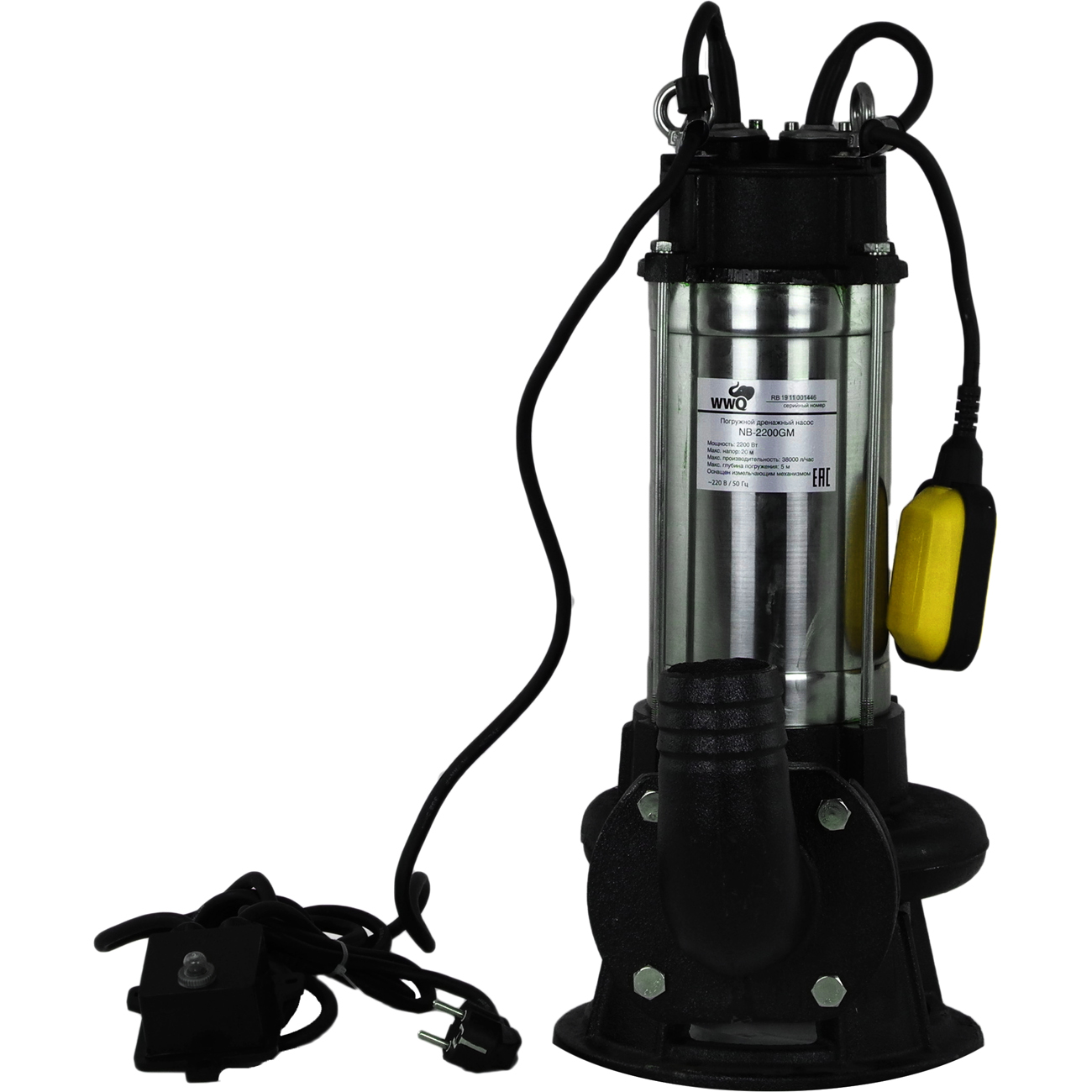 Насос дренажный WWQ NB-2200GM