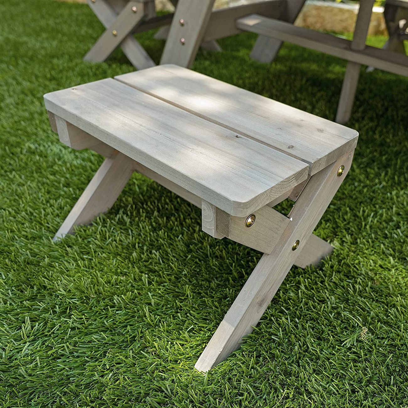 Садовая мебель Kidkraft 4 скамьи, стол-пикник, зонт беж.-коричн(20176_KE)