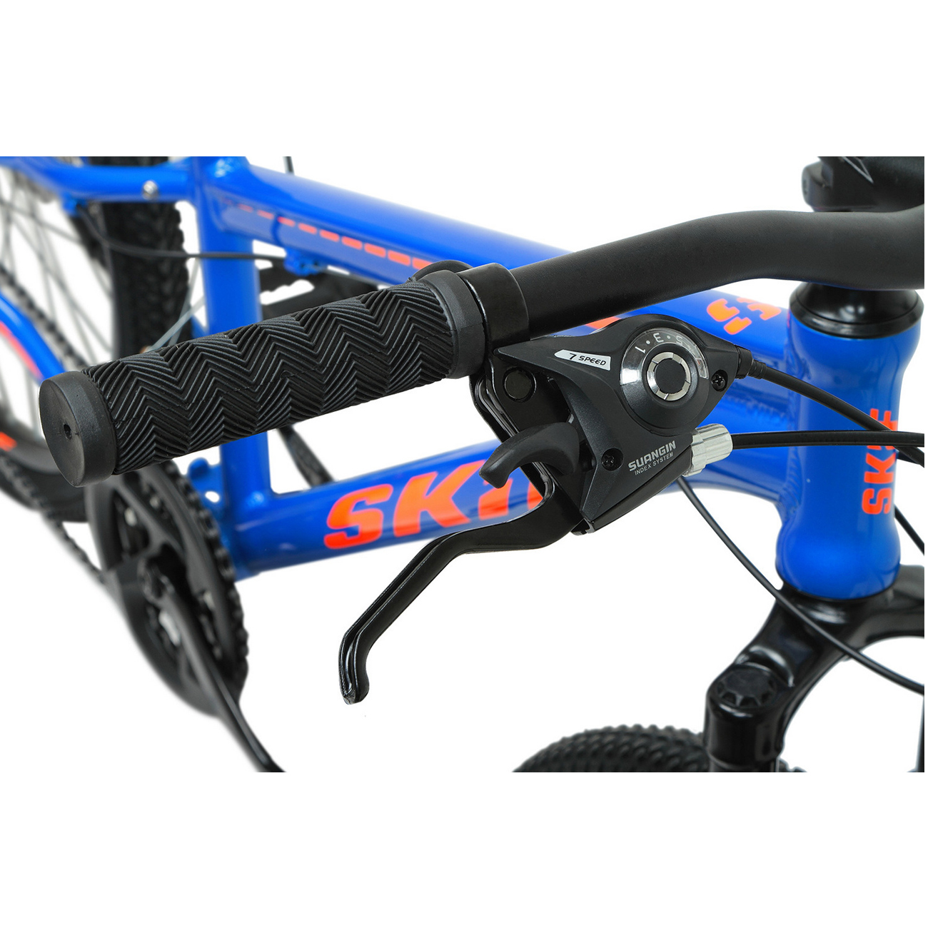 Велосипед Skif 24 Disc 2021 синий/ярко-оранжевый