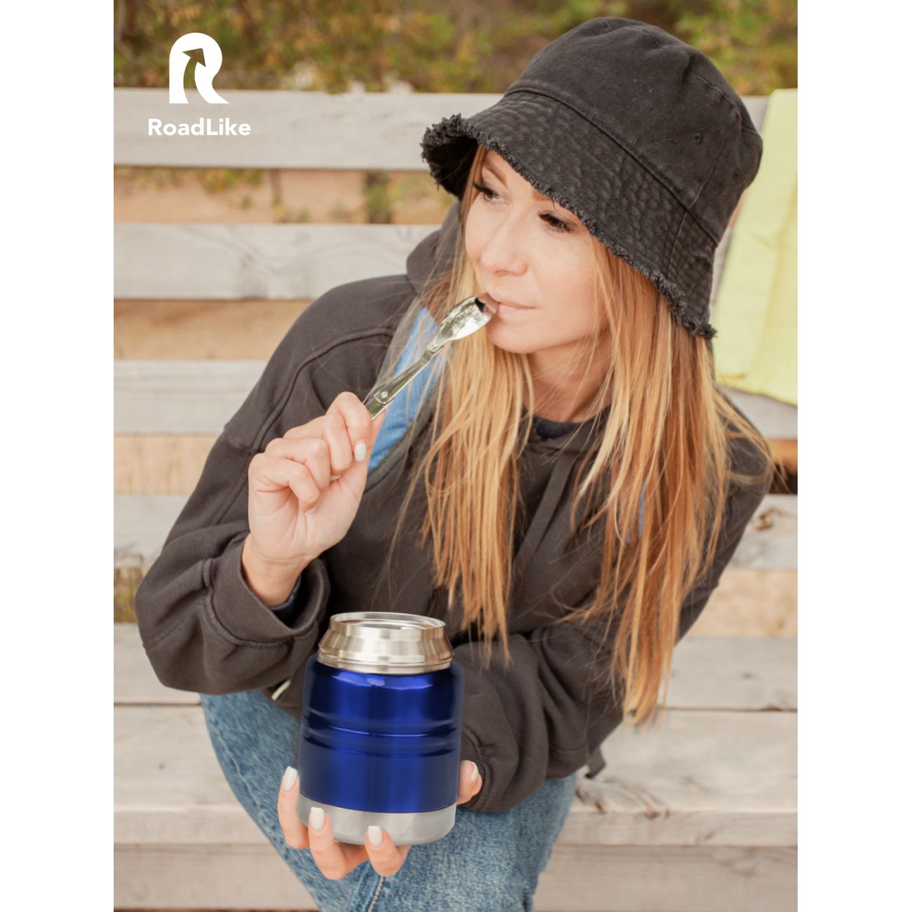 Термо ланч-бокс RoadLike 350мл синий