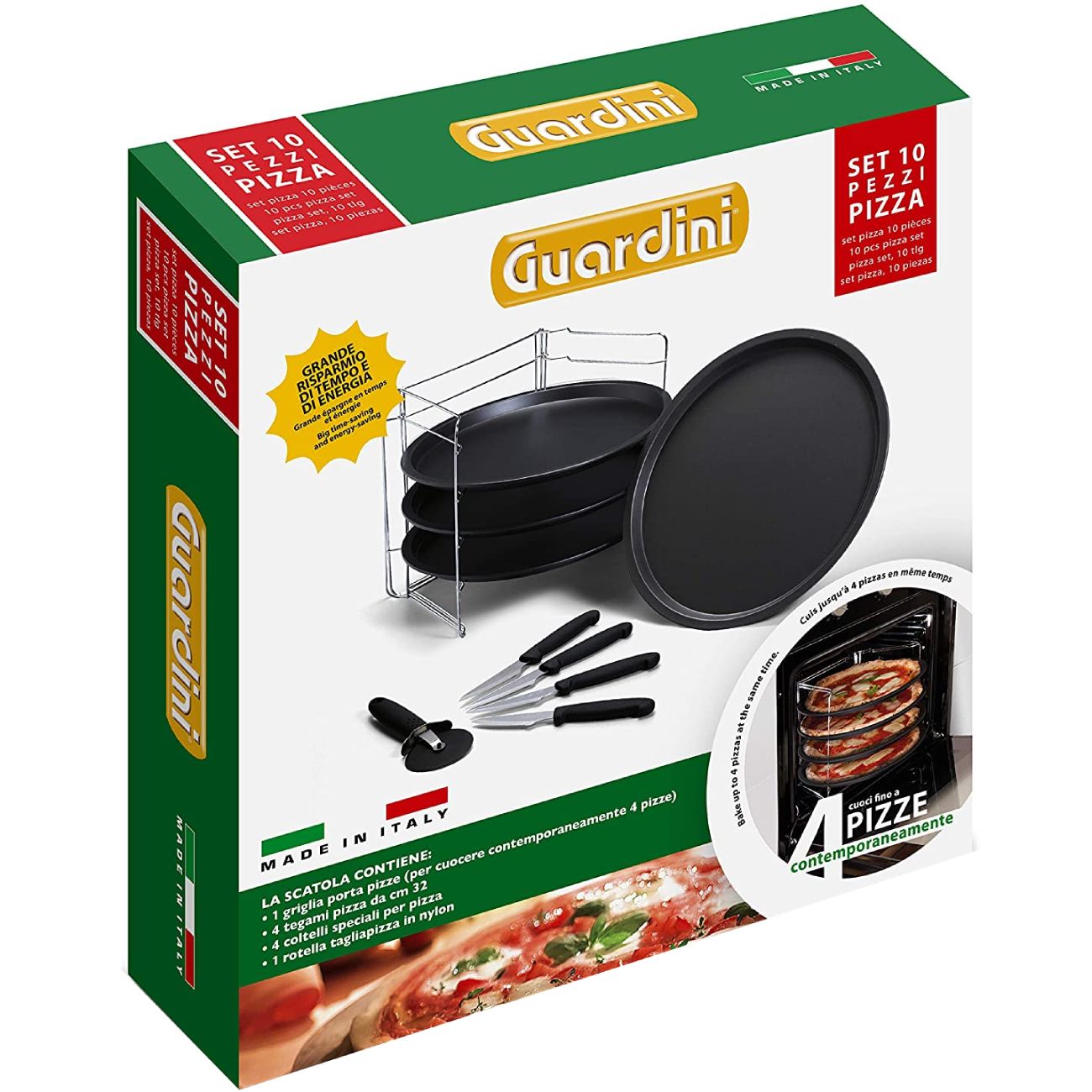 Форма для выпекания (металл) Guardini Pizza Set 10 предметов