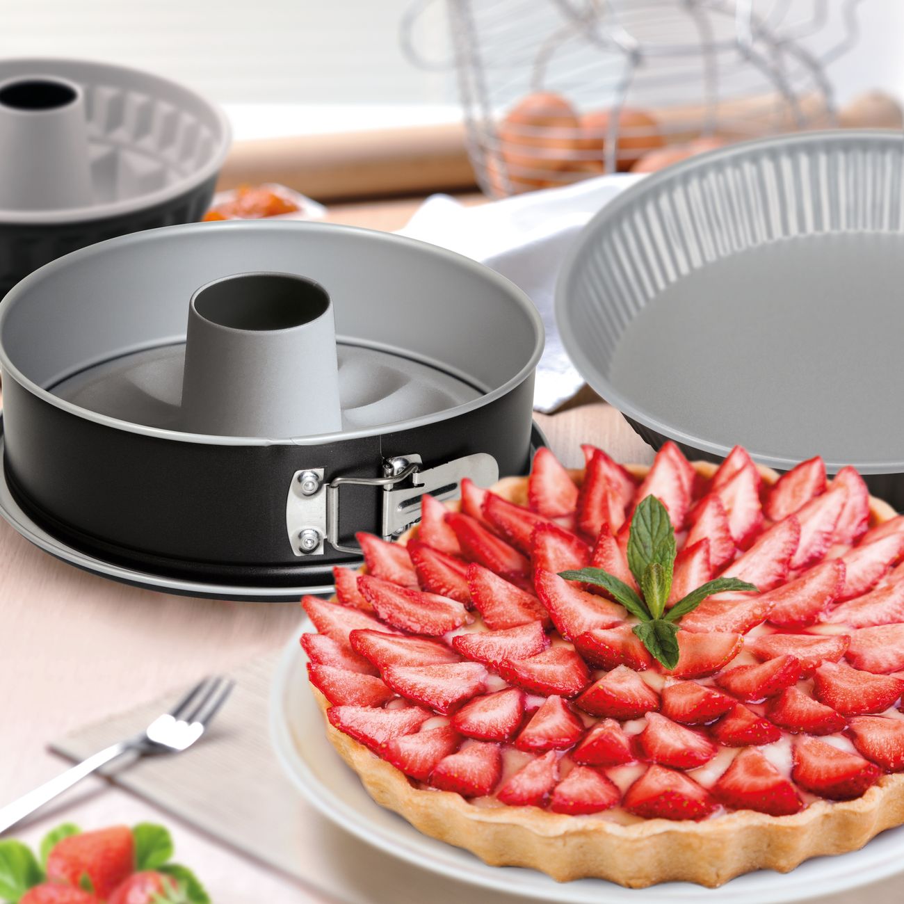 Форма для выпекания (металл) Guardini Silver Elegance круглая разъемная 24 см