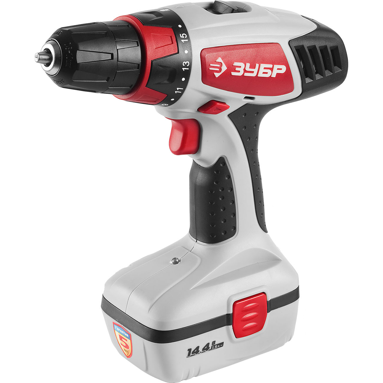 Шуруповерт аккумуляторный Зубр ЗДА-14.4-2 КИ