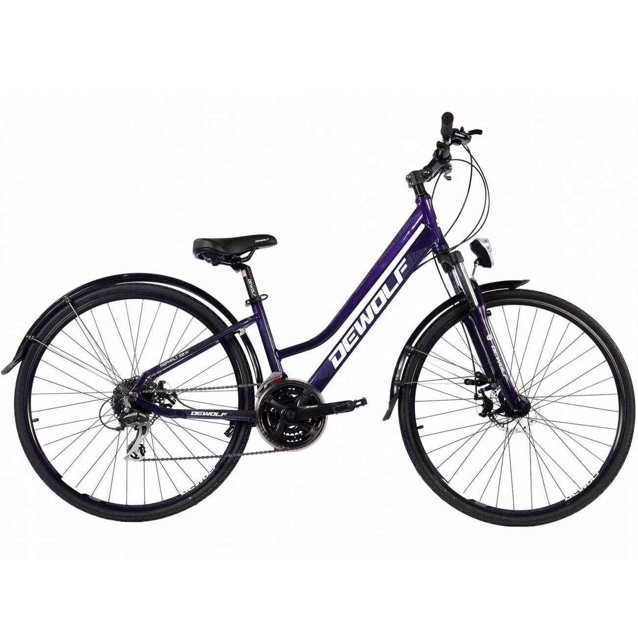 Велосипед Dewolf Asphalt 20 W, 14, chameleon purple/white/grey