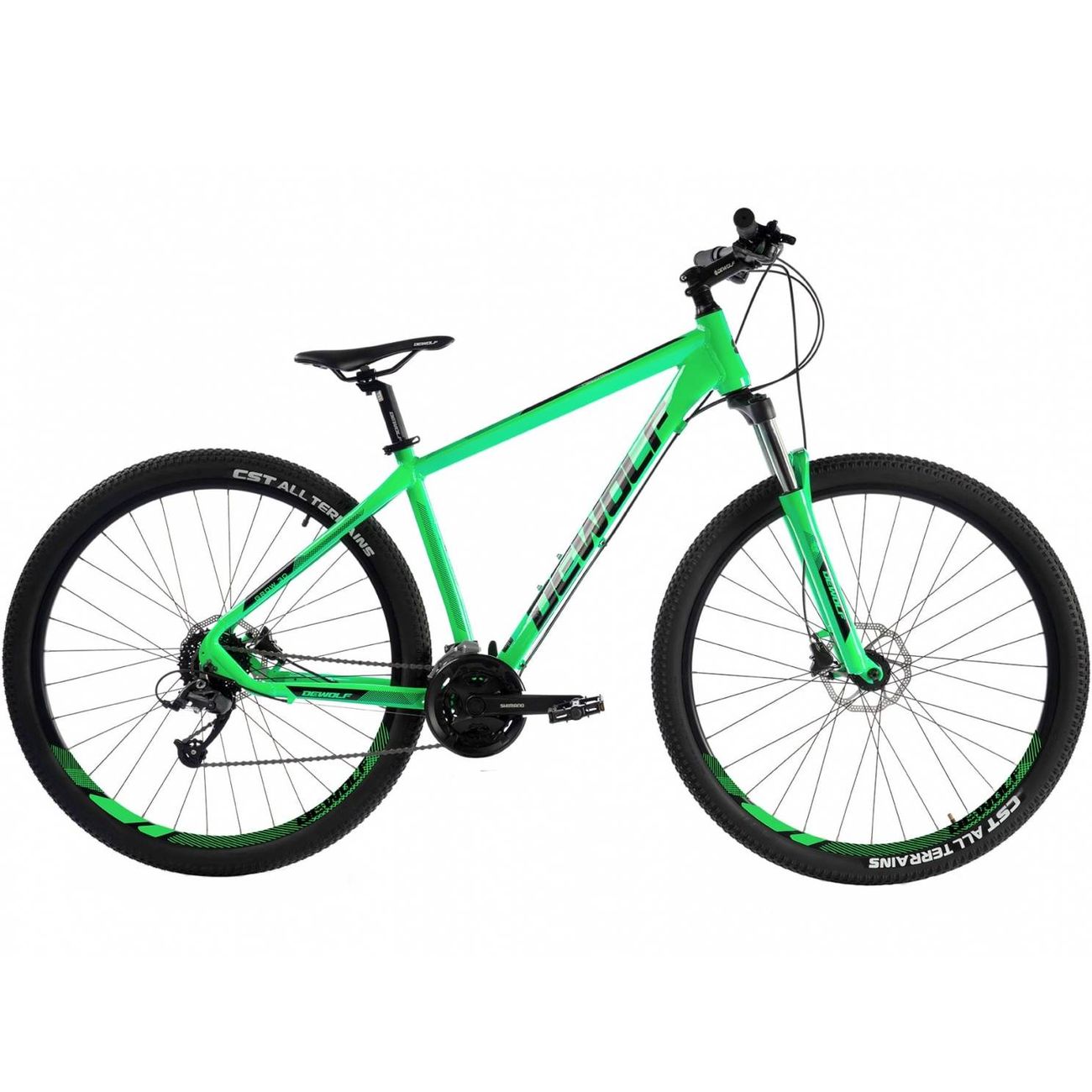Велосипед Dewolf Grow 30, 18, neon green/black/green