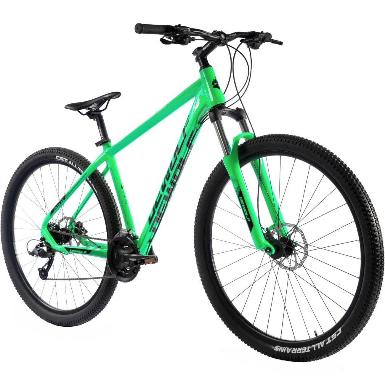 Велосипед Dewolf Grow 30, 18, neon green/black/green