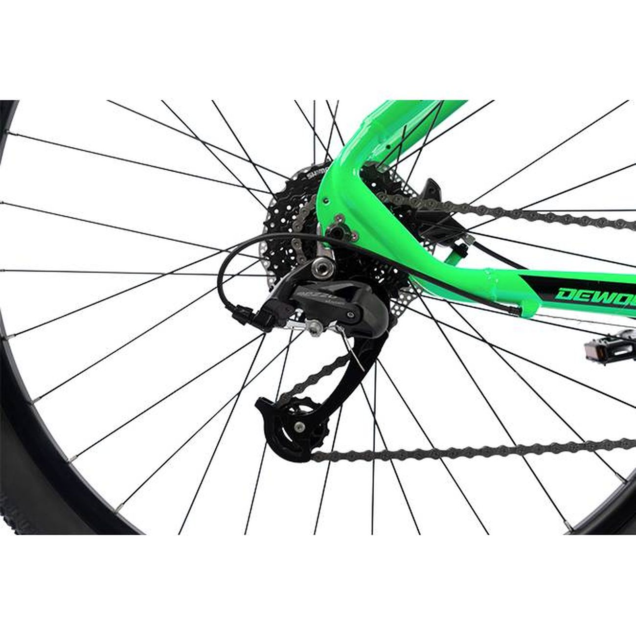 Велосипед Dewolf Grow 30, 18, neon green/black/green