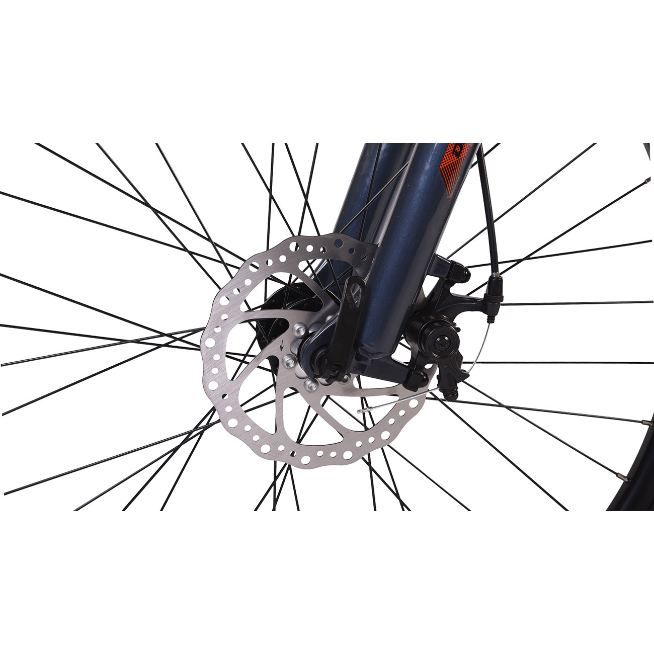 Велосипед Dewolf Ridly 30, 18, серый металлик/оранжевый/черный