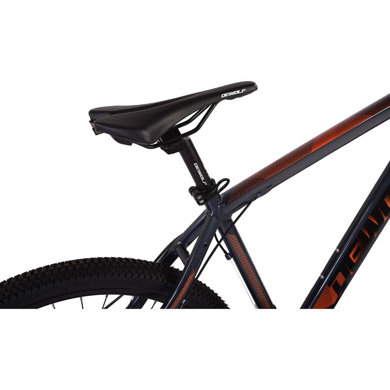 Велосипед Dewolf Ridly 30, 18, серый металлик/оранжевый/черный