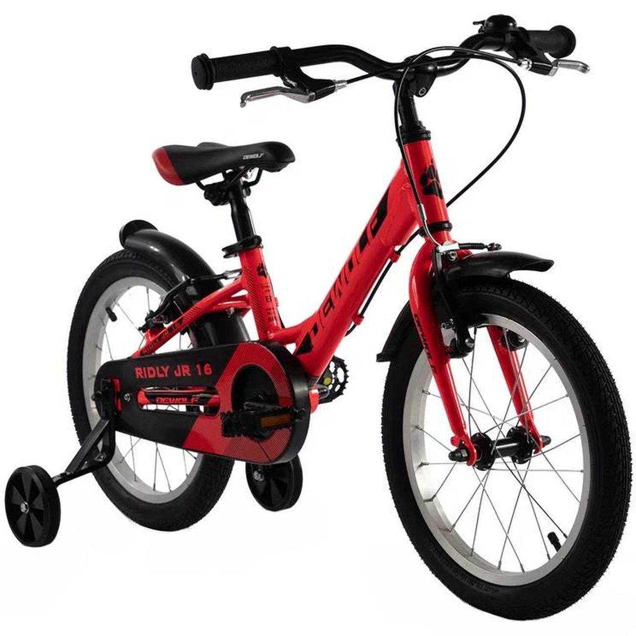 Велосипед Dewolf Ridly JR 16, One Size Only, neon red/black/red