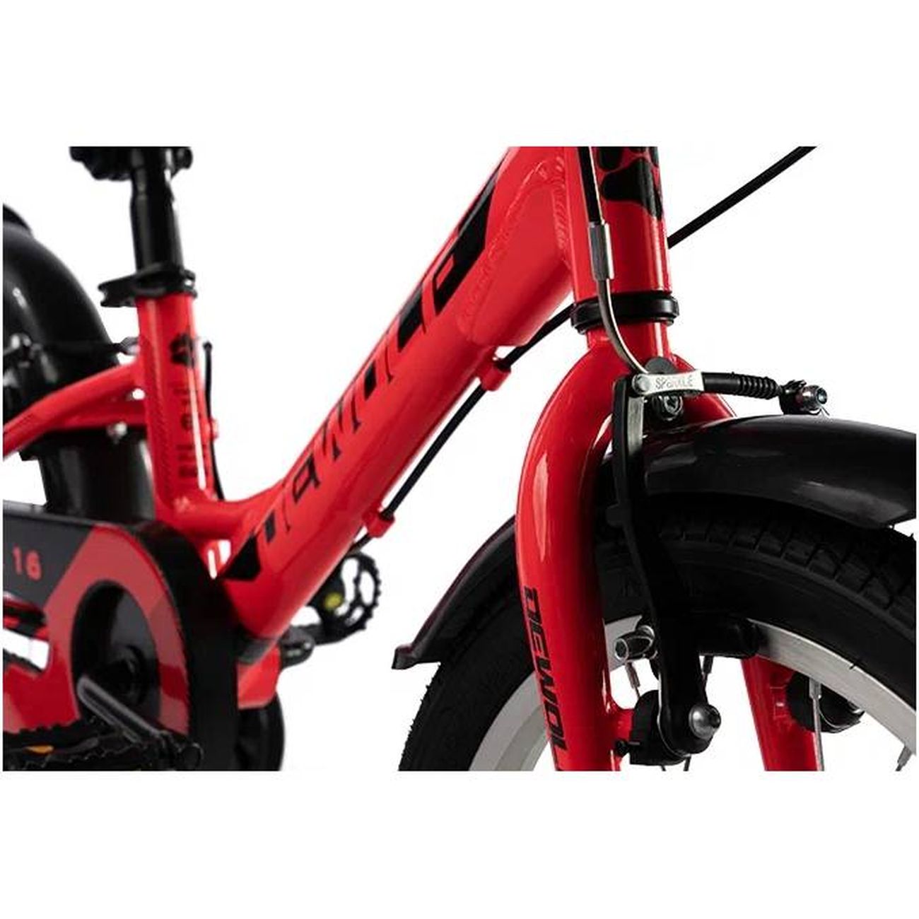 Велосипед Dewolf Ridly JR 16, One Size Only, neon red/black/red