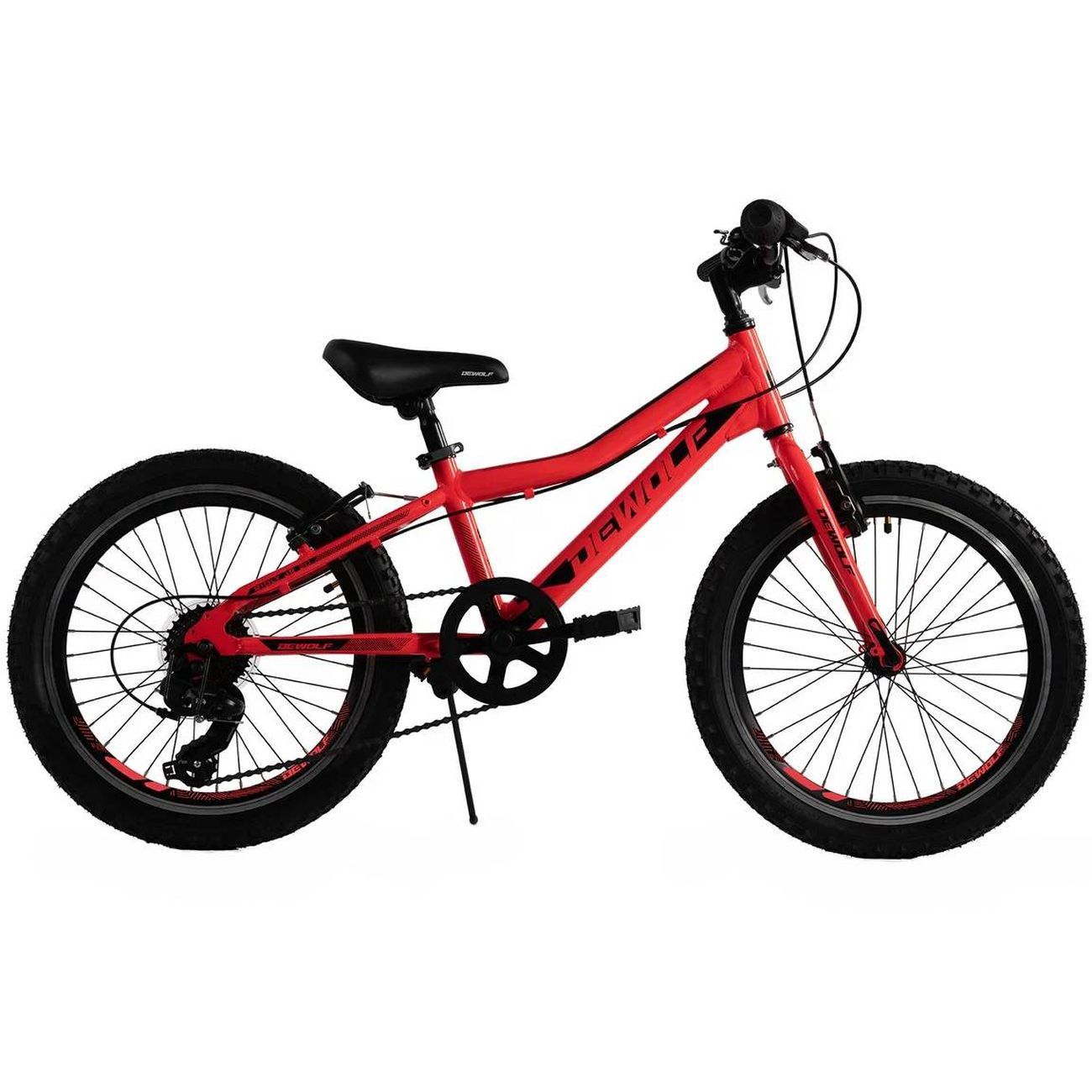 Велосипед Dewolf Ridly JR 20, One Size Only, neon red/black/red