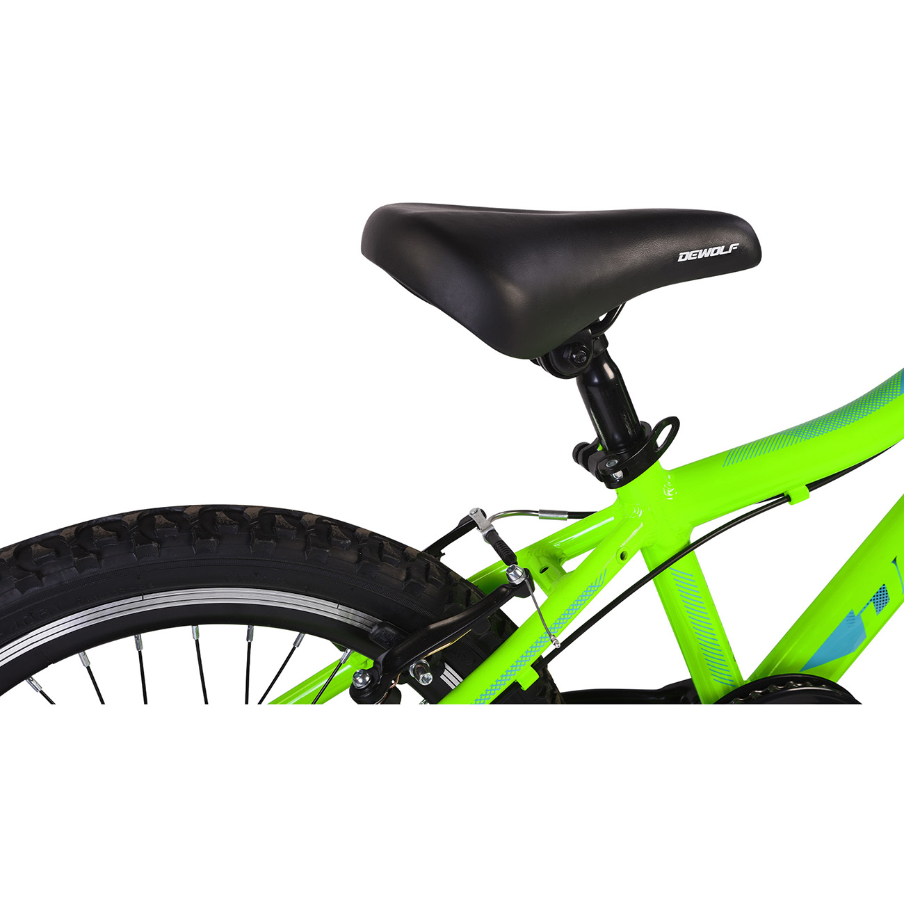 Велосипед Dewolf Ridly JR 20, OSO, неон лайм/светло-голубой/черный