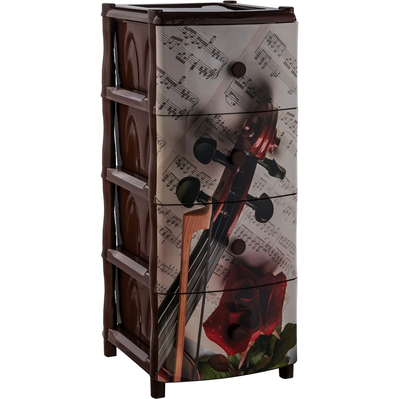 Комод интерьерный Элластик-Пласт 4 секции (ЭП 644632)