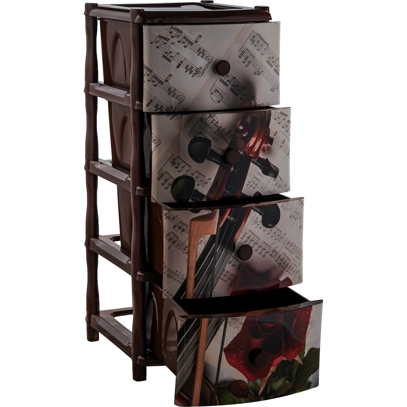 Комод интерьерный Элластик-Пласт 4 секции (ЭП 644632)