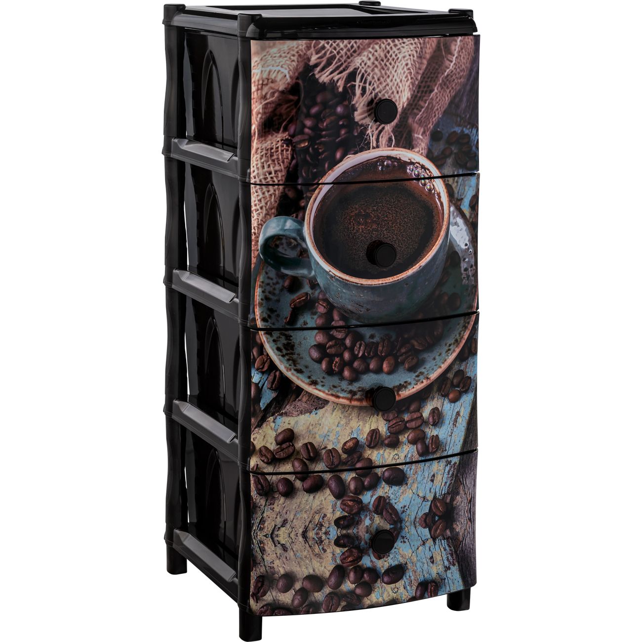 Комод интерьерный Элластик-Пласт 4 секции (ЭП 644649)