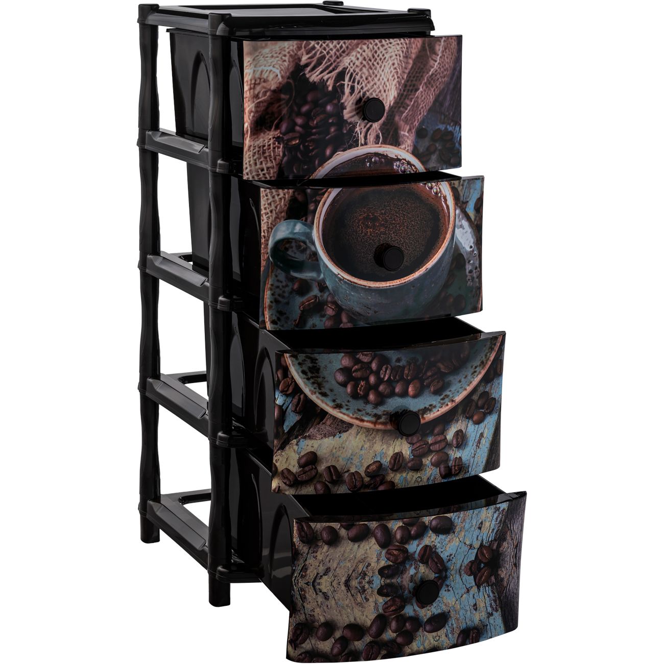 Комод интерьерный Элластик-Пласт 4 секции (ЭП 644649)