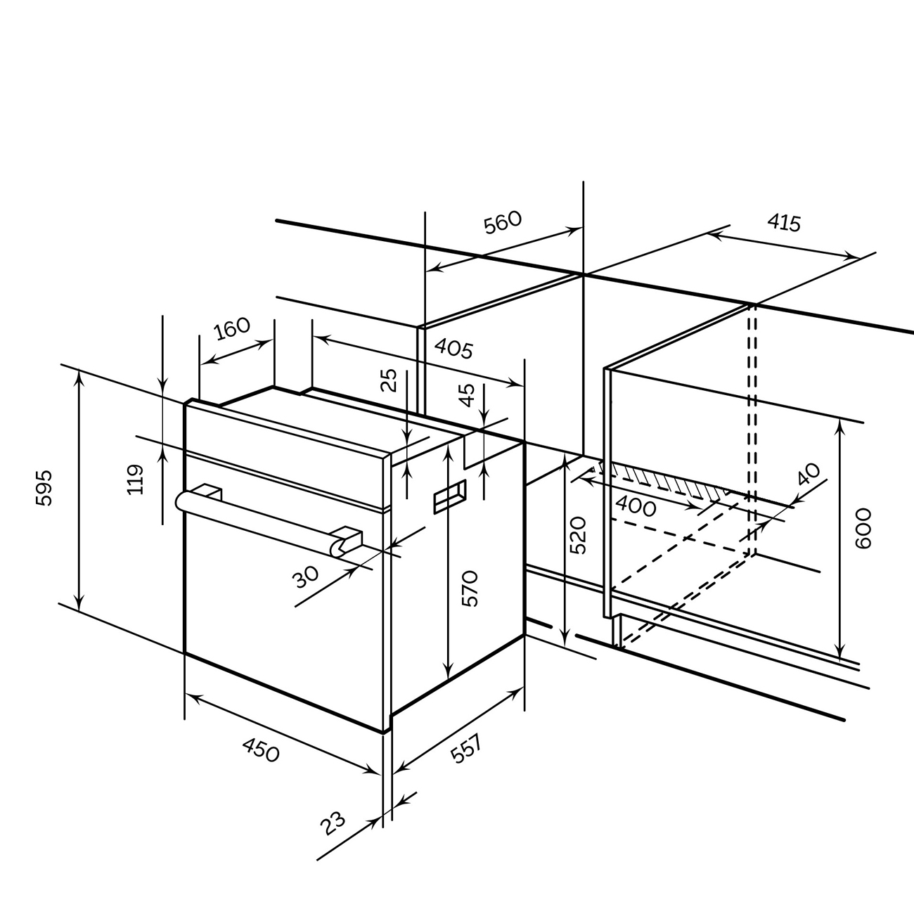 Компактный духовой шкаф LEX EDM 4540 IX