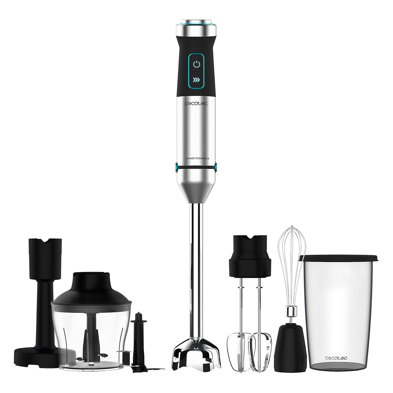 Погружной блендер Cecotec Power TitanBlack 1500 XL TotalMix (04275)