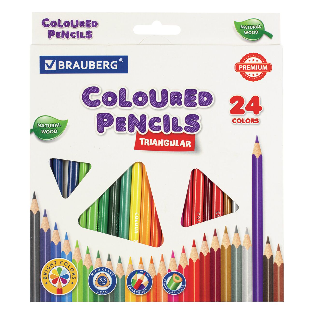 Карандаши Brauberg 24цв (880538)