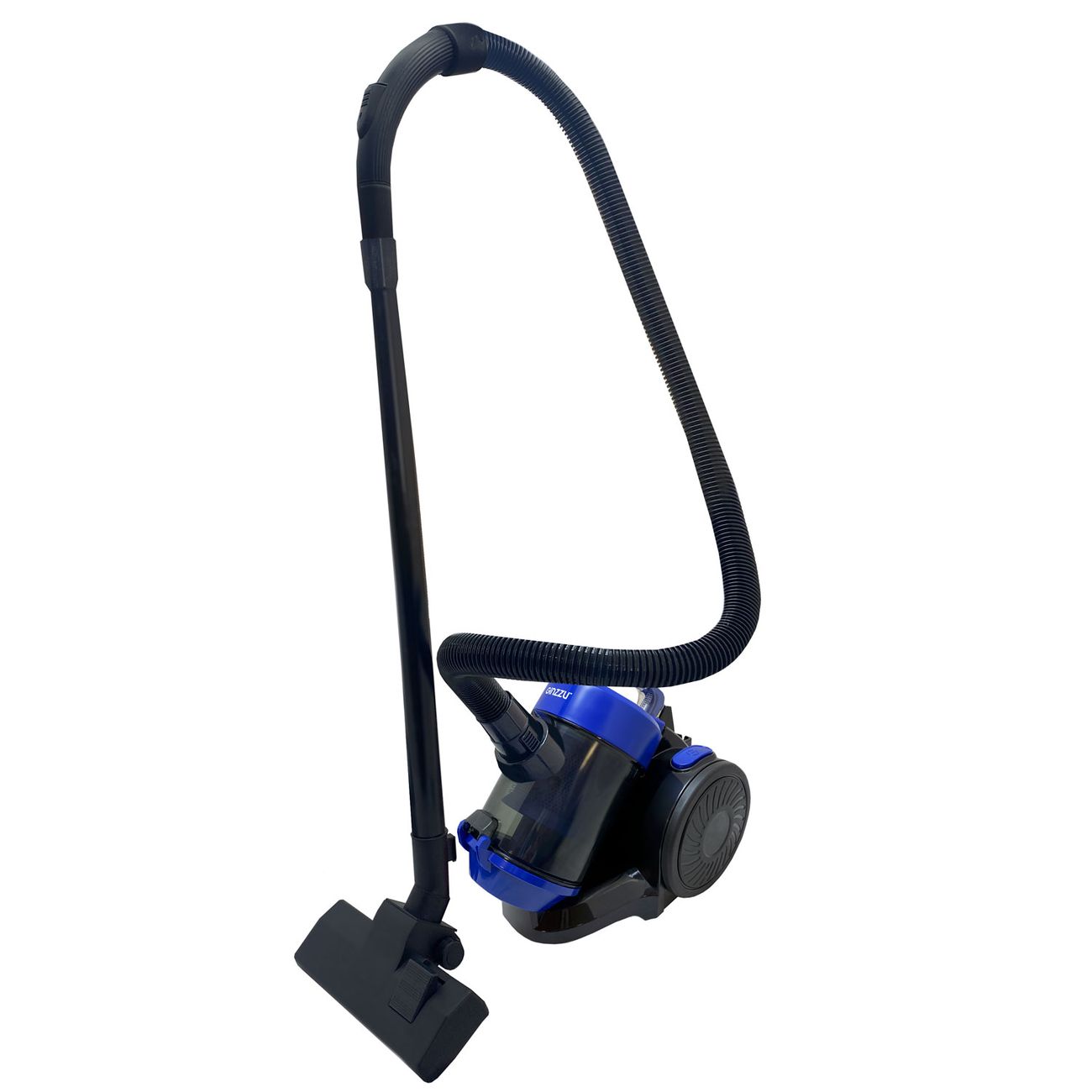 Пылесос с контейнером для пыли Ginzzu VS427 циклонный Black/синий