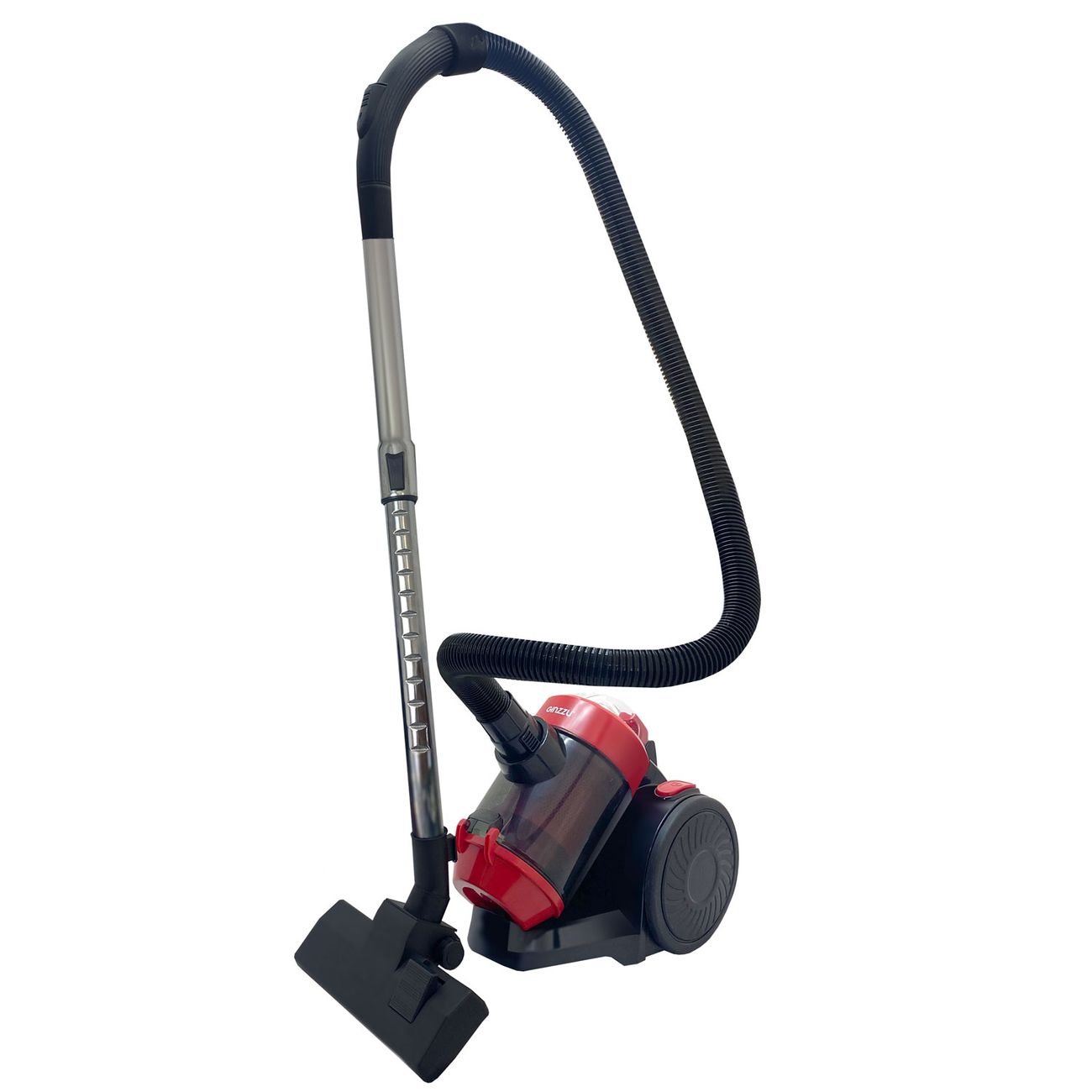 Пылесос с контейнером для пыли Ginzzu VS428 циклонный Black/красный