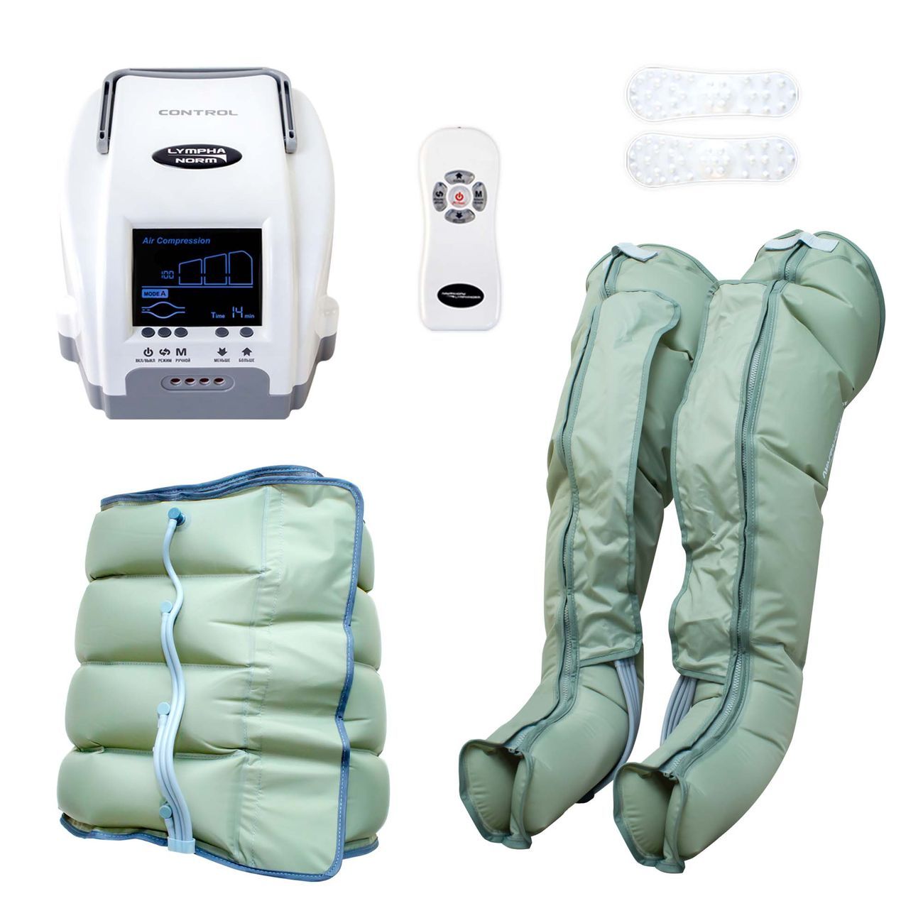 Аппарат для прессотерапии LymphaNorm Control + 2 манжеты для ног, XL + манжета-пояс,XL фото
