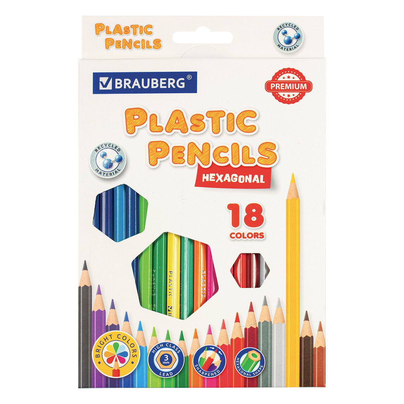 Карандаши Brauberg 18цв (880546)