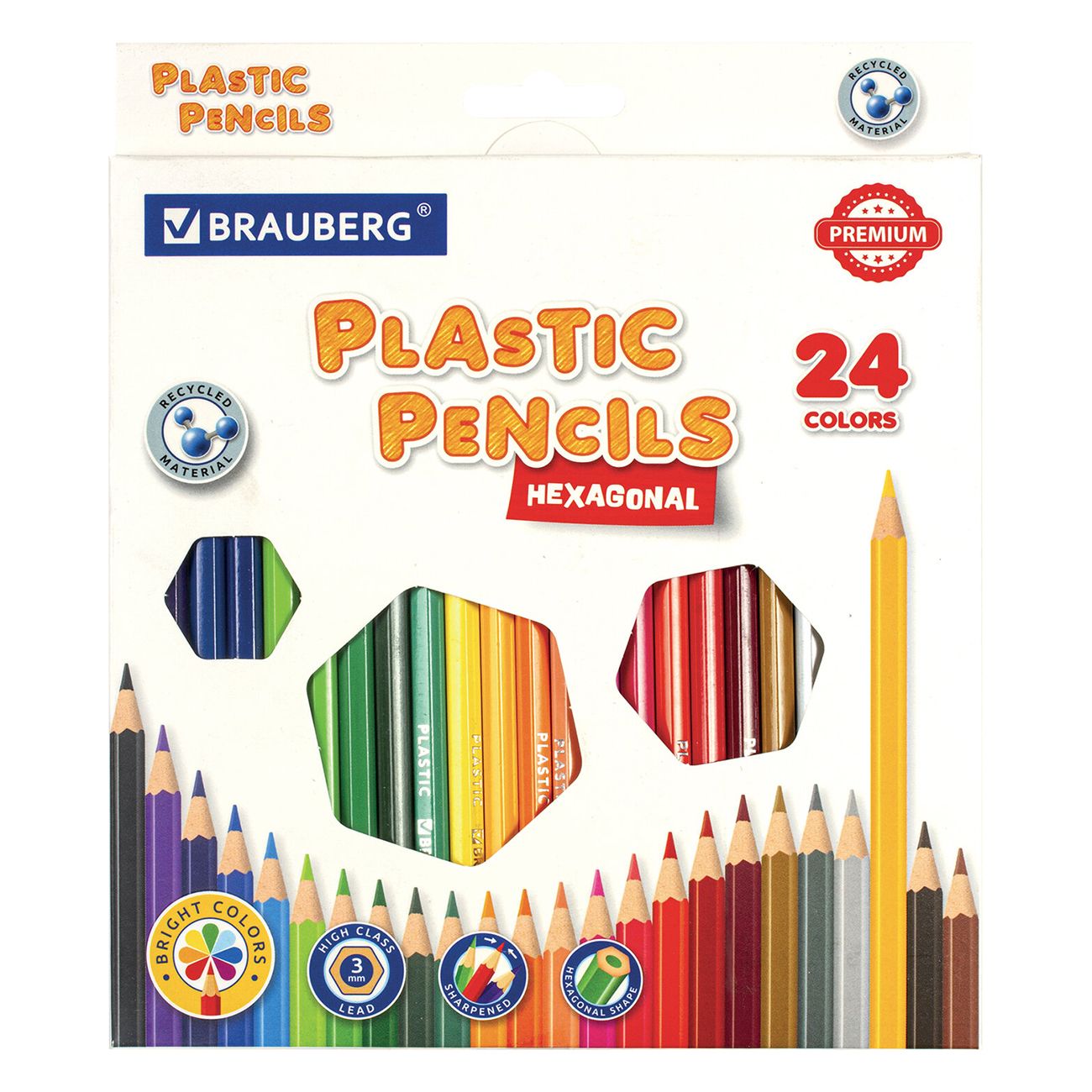 Карандаши Brauberg 24цв (880547)