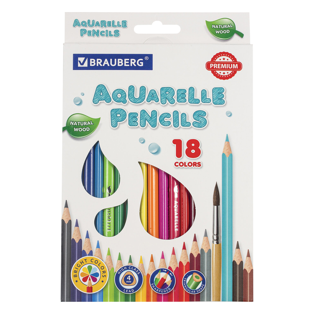 Карандаши Brauberg 18цв (880549)