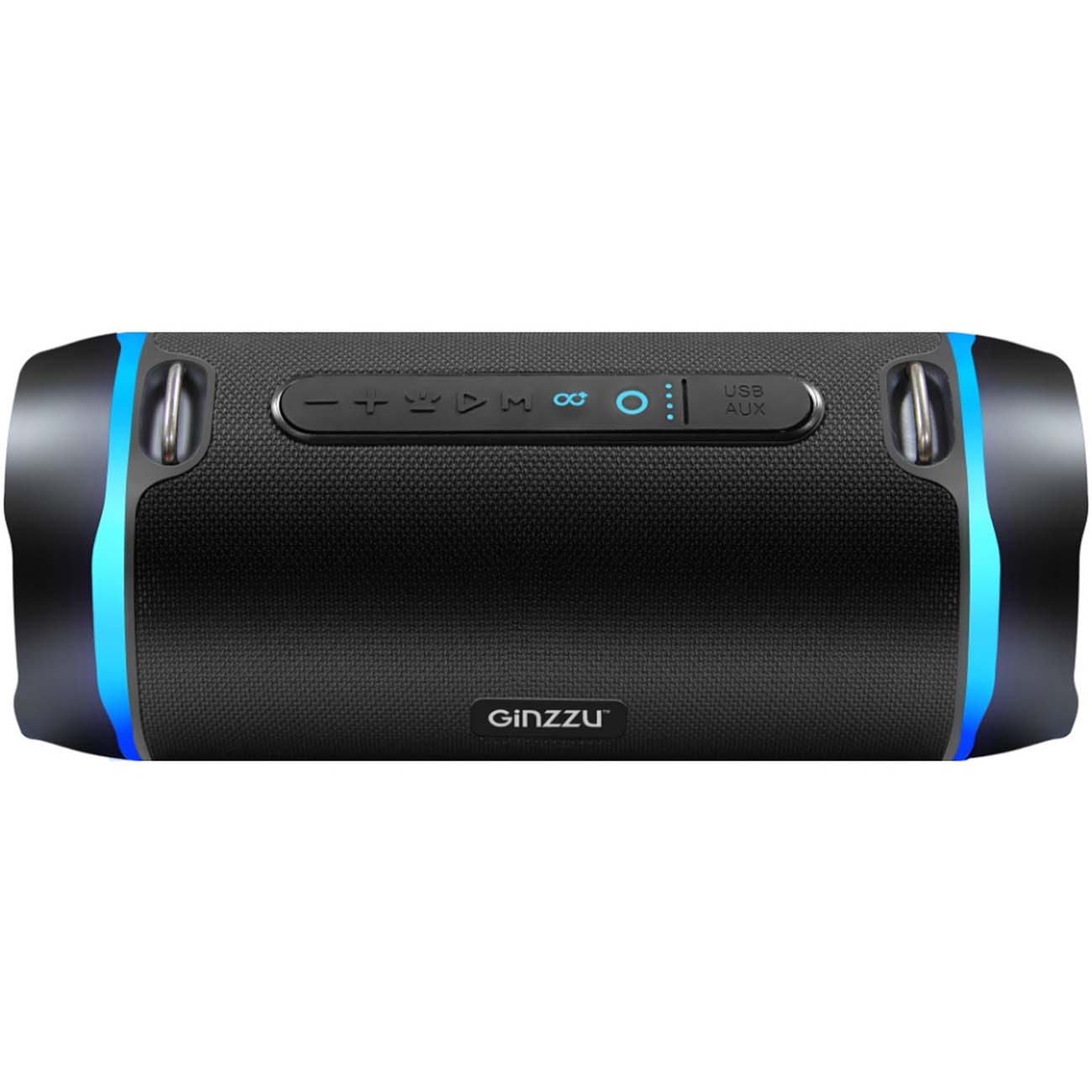 Беспроводная акустика Ginzzu 2x14W/TWS/USB/AUX/FM/IPX5 (GM-901B)