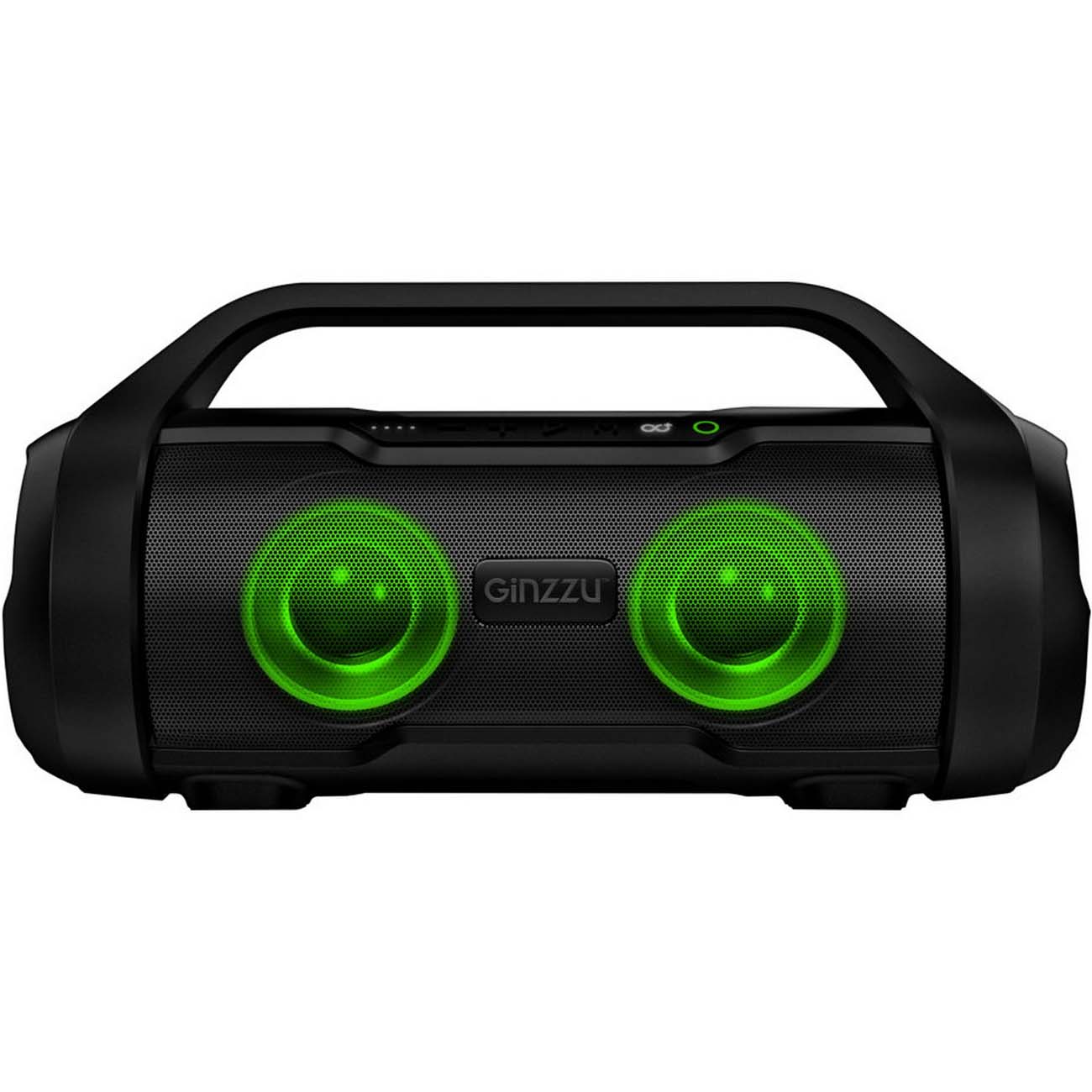 Беспроводная акустика Ginzzu 2x10W/TWS/USB/TFcard/AUX/FM/IPX5 (GM-984G)