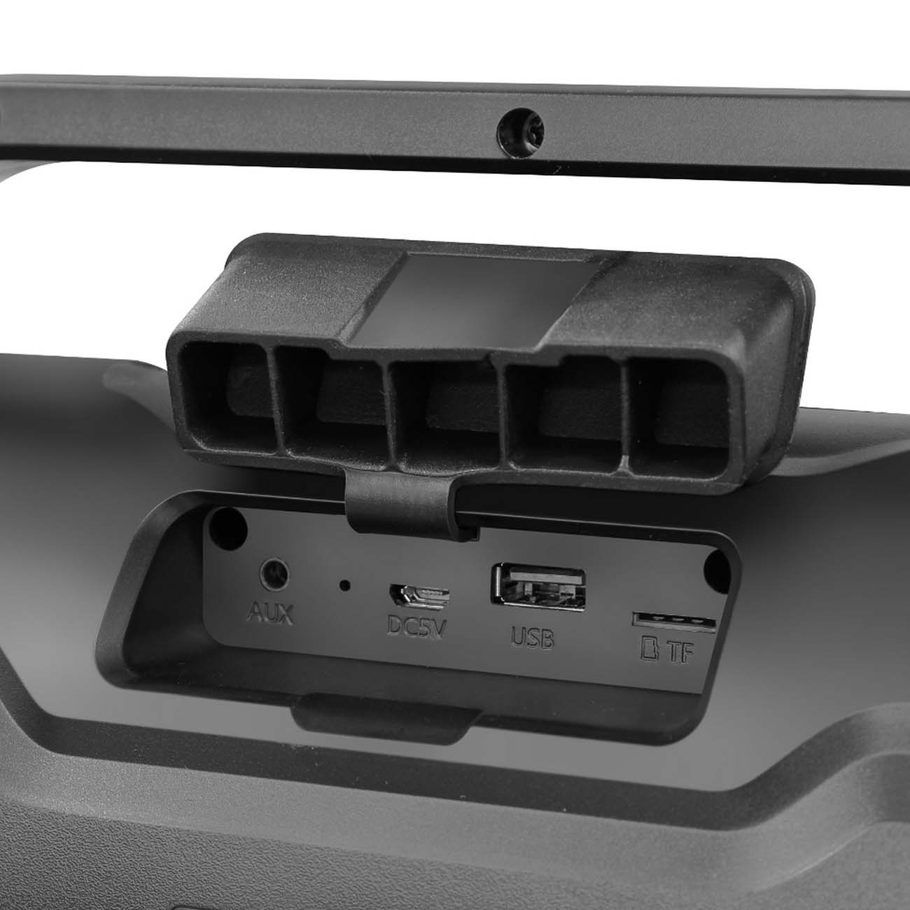 Беспроводная акустика Ginzzu 2x10W/TWS/USB/TFcard/AUX/FM/IPX5 (GM-984G)