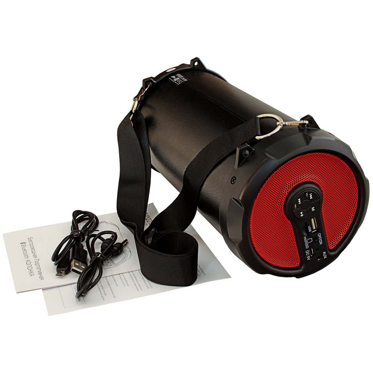 Беспроводная акустика Ginzzu 10W/USB/TF/AUX/FM/Subwoofer (GM-987B)