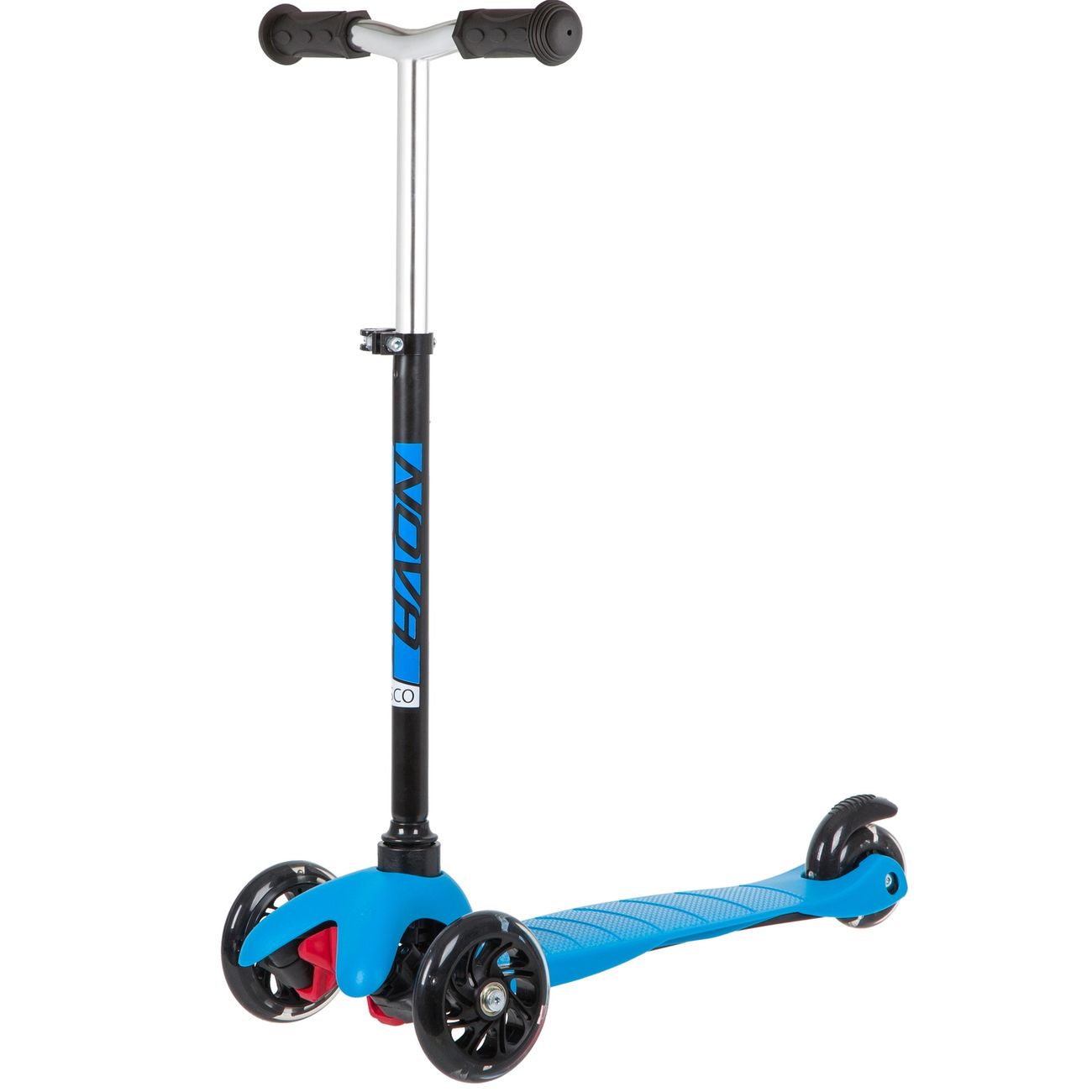 Самокат Novatrack DISCO-KIDS BASIC черно-синий