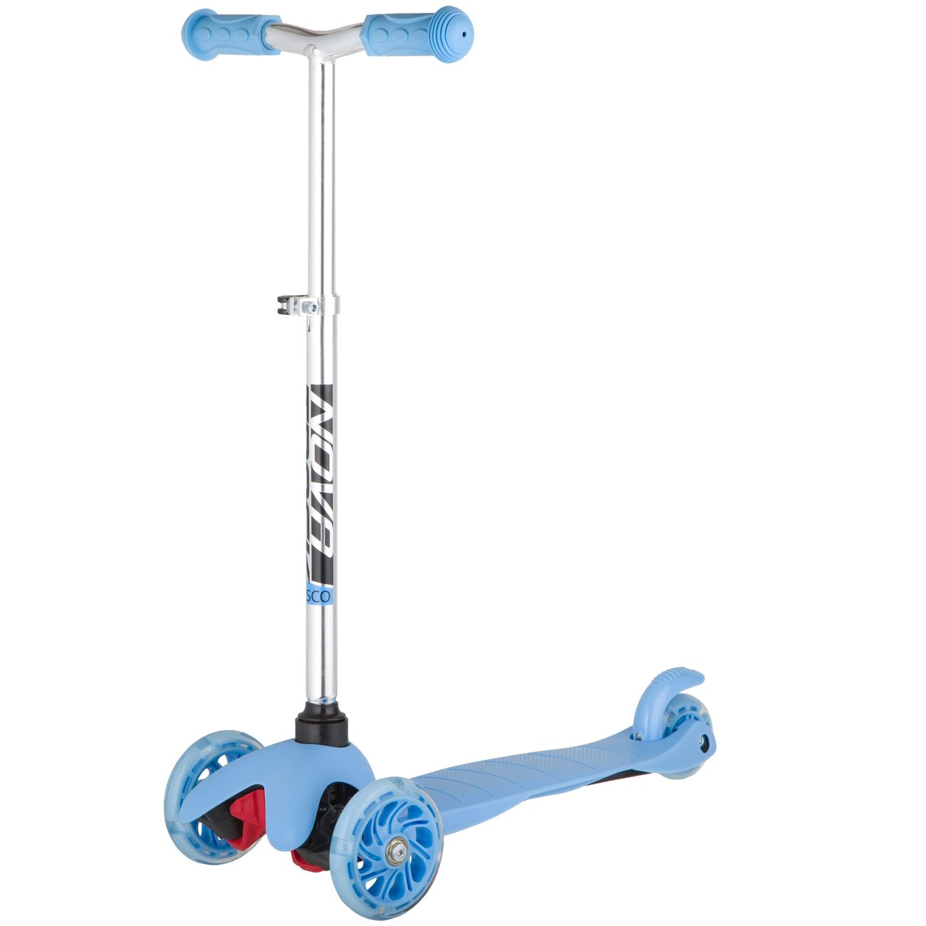 Самокат Novatrack DISCO-KIDS BASIC голубой