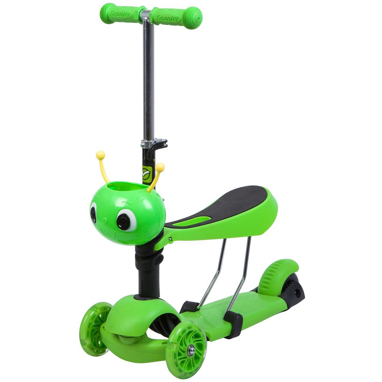 Самокат Novatrack DISCO-KIDS SADDLE зеленый