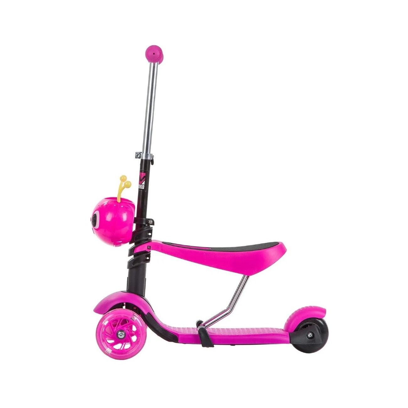 Самокат Novatrack DISCO-KIDS SADDLE фиолетовый