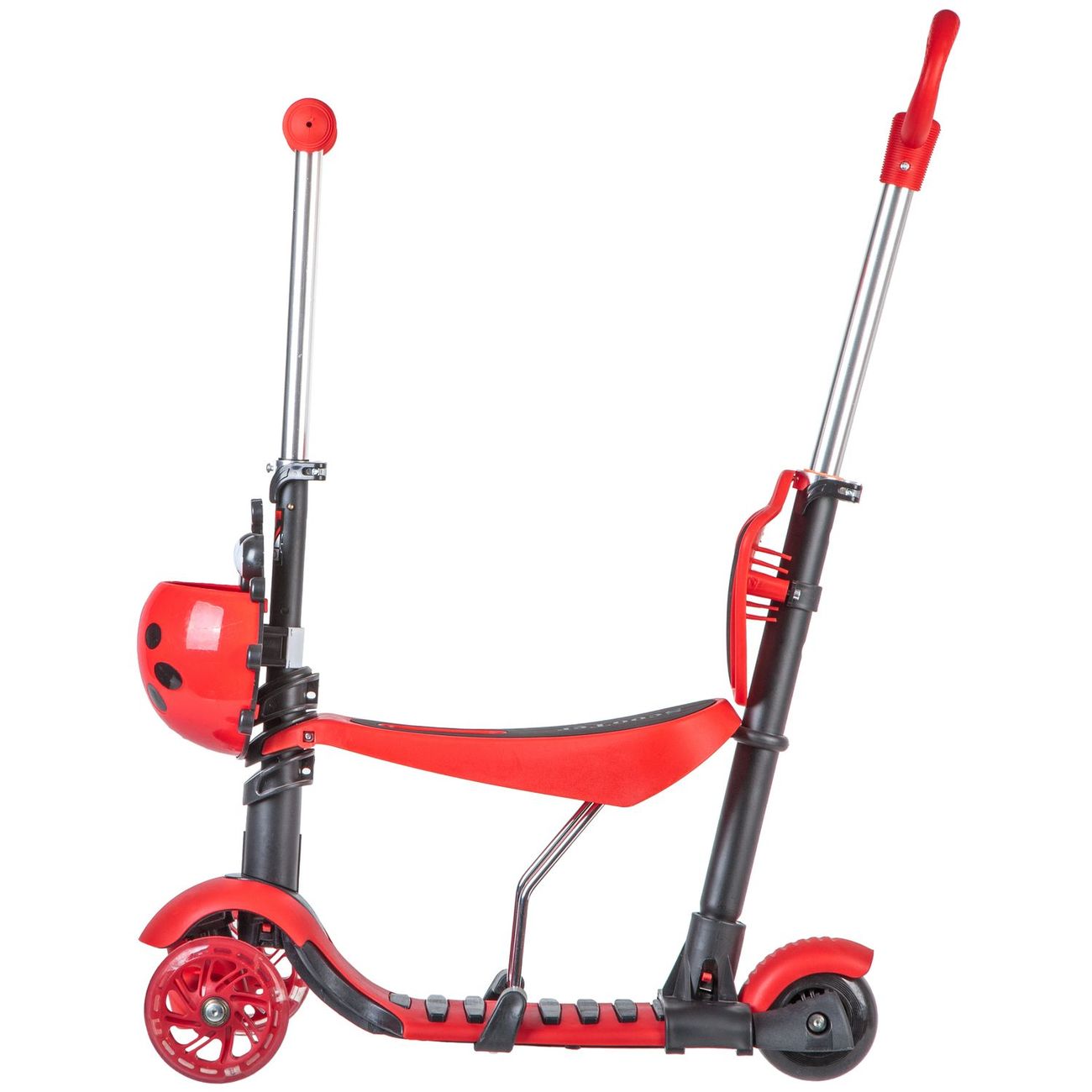 Самокат Novatrack Disco-kids Saddle PRO красный