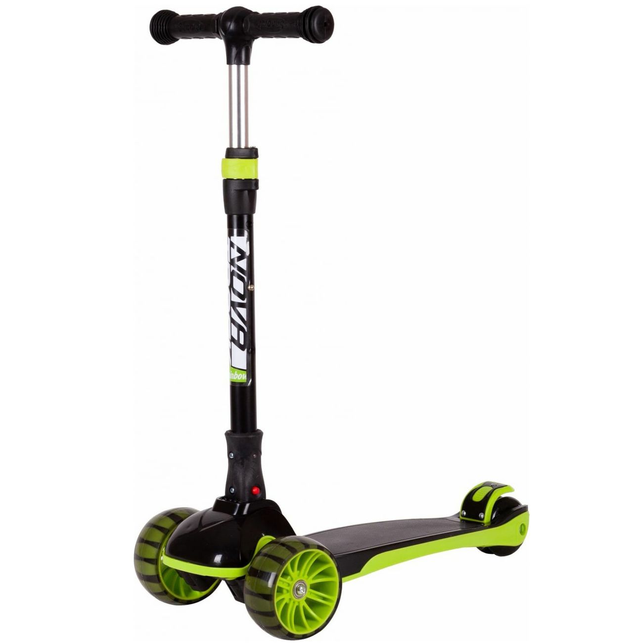 Самокат Novatrack DISCO-KIDS RAINBOW лимоновый