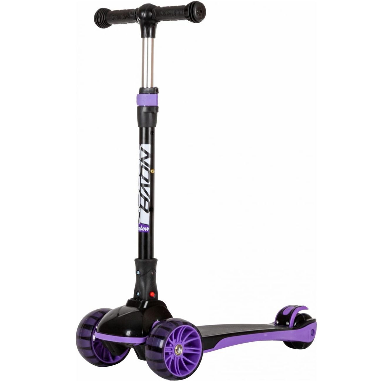 Самокат Novatrack DISCO-KIDS RAINBOW фиолетовый