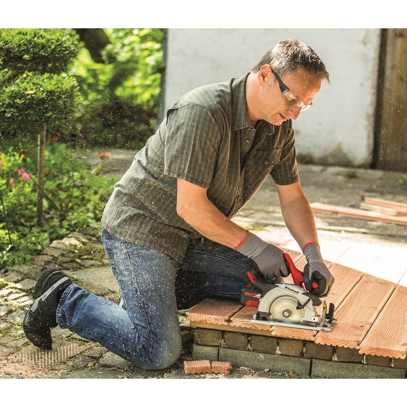 Электропила циркулярная Einhell PXC TE-CS 18/165 Li-Solo 4331204