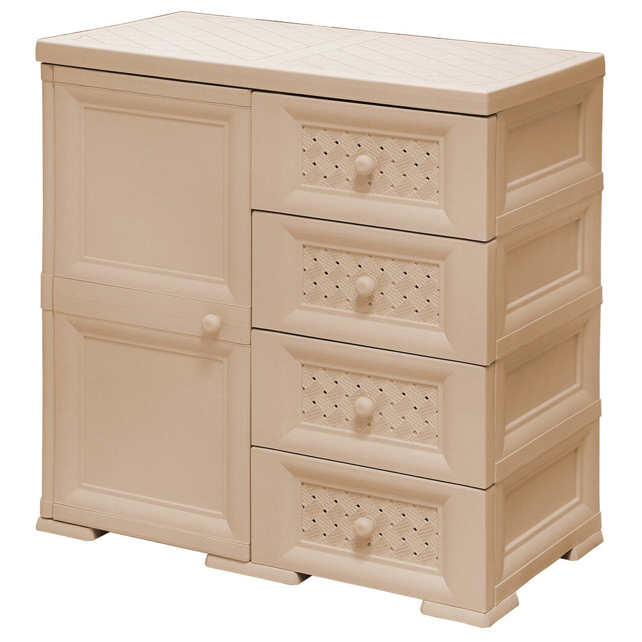 Шкаф Элластик-Пласт Уют, бежевый (Э-110 Б) фото