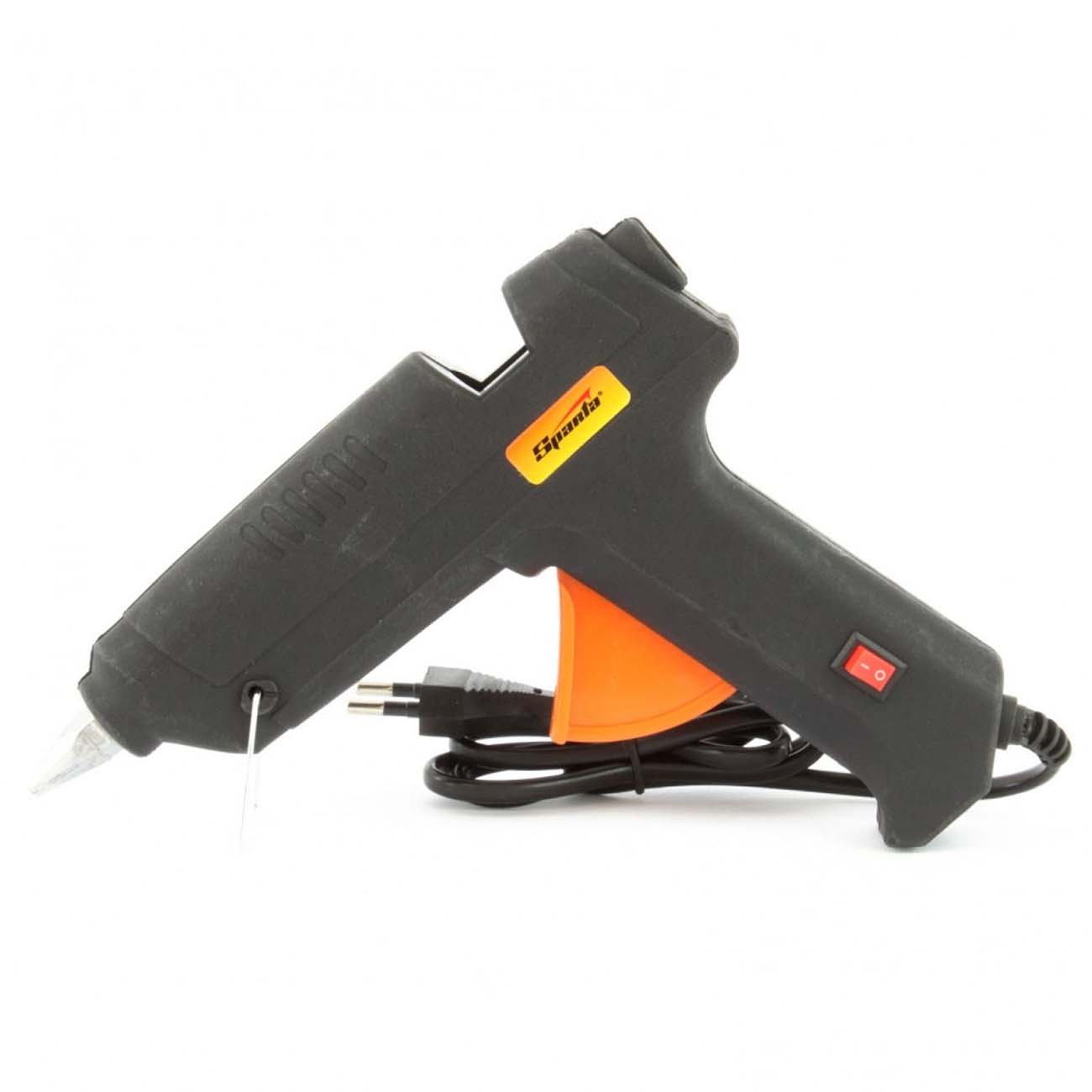 Клеевой пистолет Sparta 12 мм, 100 Вт, 8 г/мин, выключатель (93034)