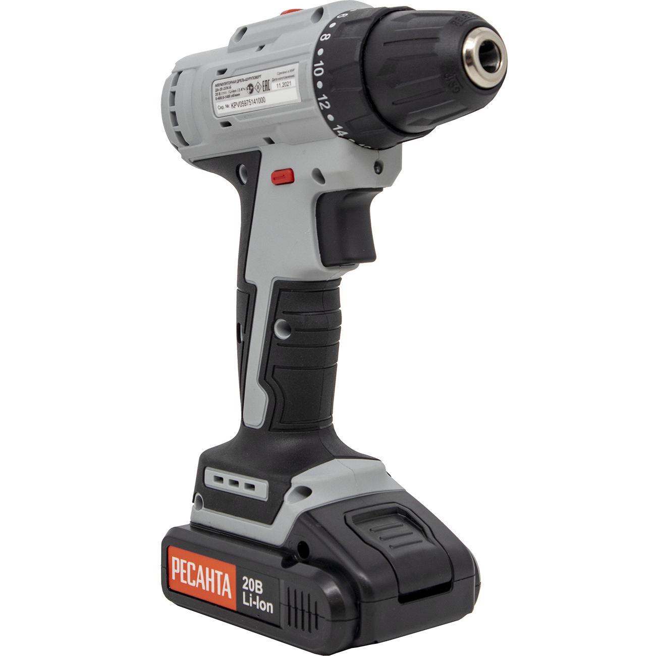 Шуруповерт аккумуляторный Ресанта ДА-20-2ЛК-Б