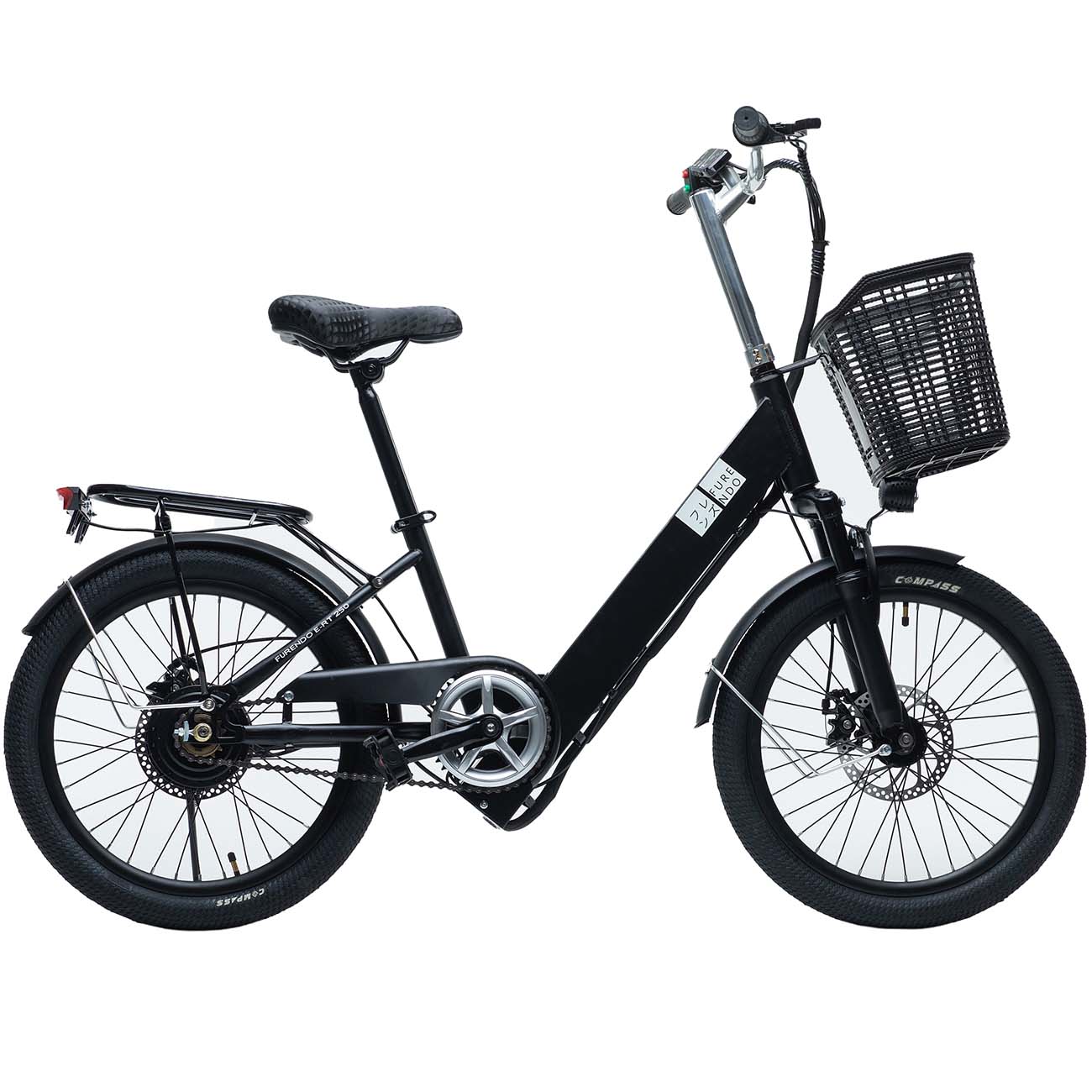 Электрический велосипед FURENDO E-RT 250 черный матовый