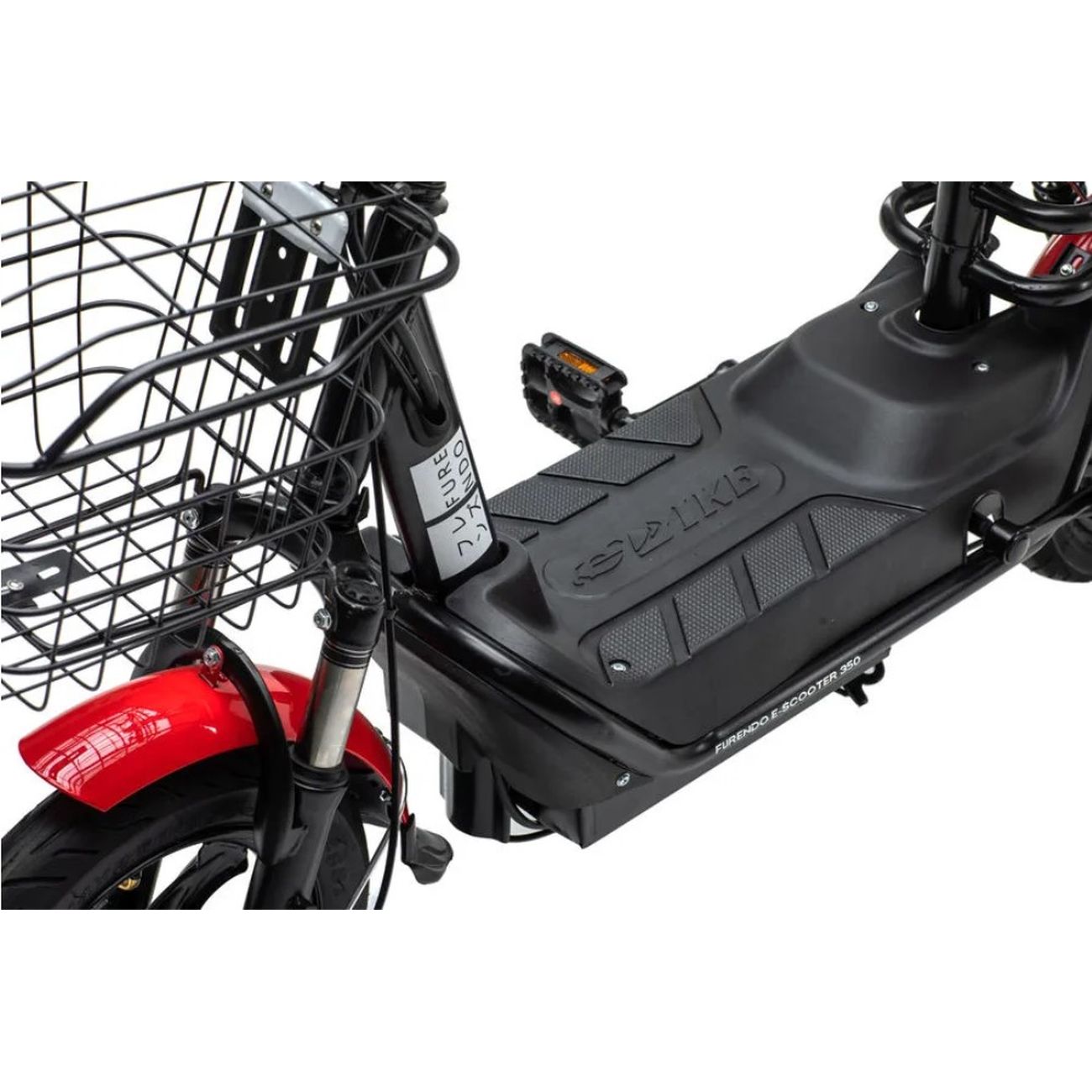 Электрический велосипед FURENDO E-SCOOTER 350 черно-красный