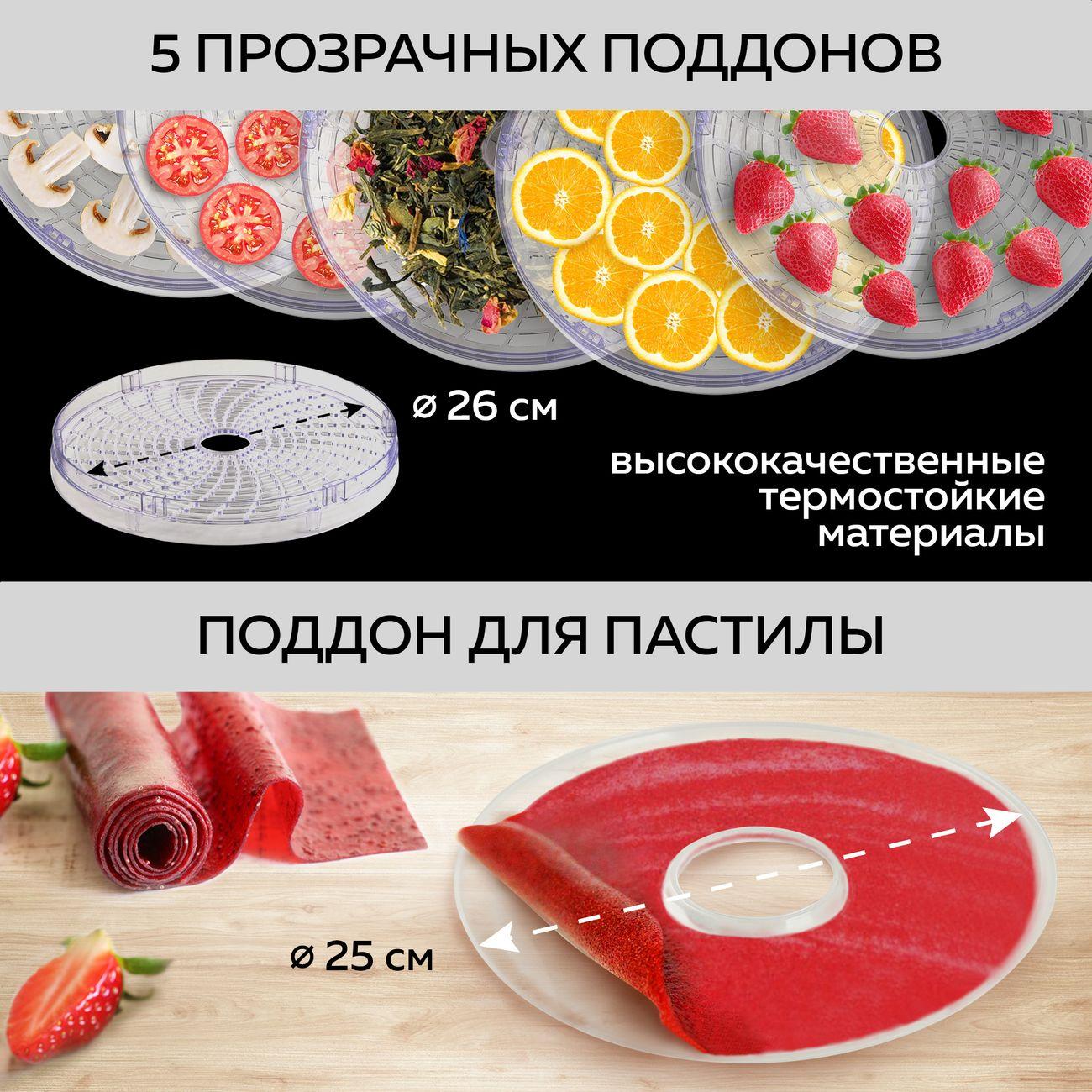 Сушка для фруктов GFGRIL Электрическая GFD-002